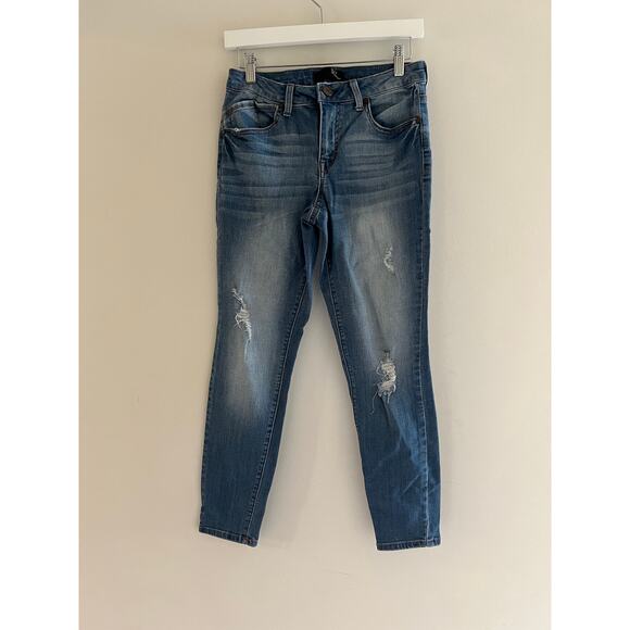 1822 Denim Mid-Rise Skinny Jeans Blue Size 6 JL - Picture 4 of 11